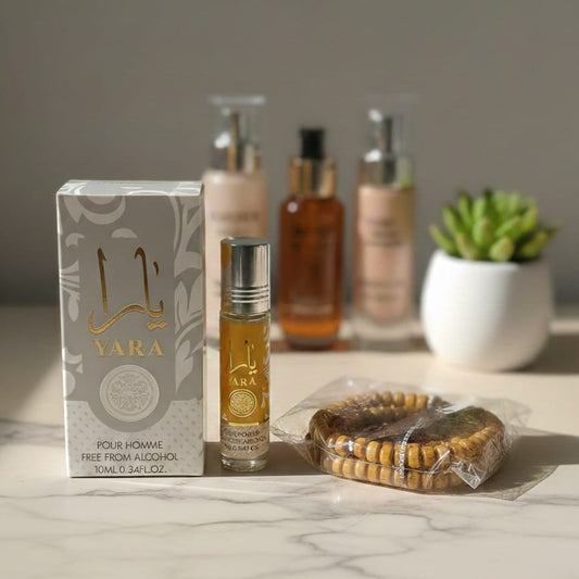 Alcohol-Free Yara Attar with Tasbeeh – 8ml Gift Set