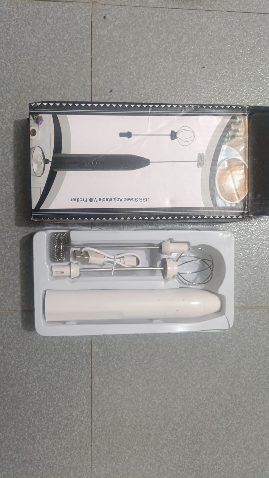 2-in-1 Rechargeable Coffee Beater & Electric Milk Frother – Smooth Mixing, Compact & Easy to Use