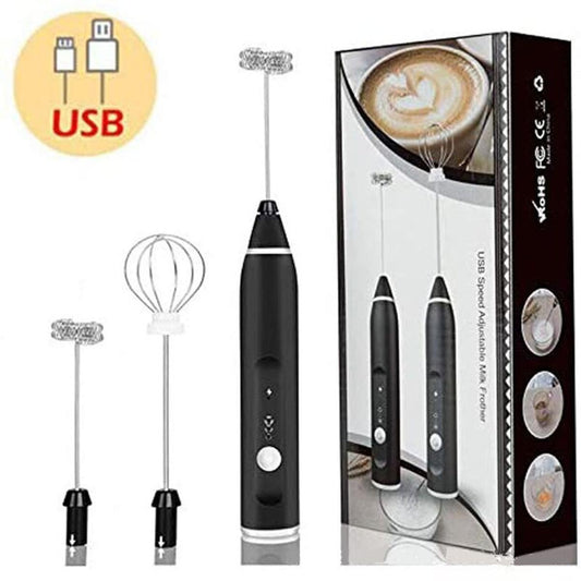 2-in-1 Rechargeable Coffee Beater & Electric Milk Frother – Smooth Mixing, Compact & Easy to Use