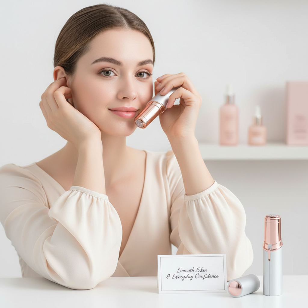 Flawless USB Rechargeable Hair Removal Device – 18K Gold Plated Painless Trimmer