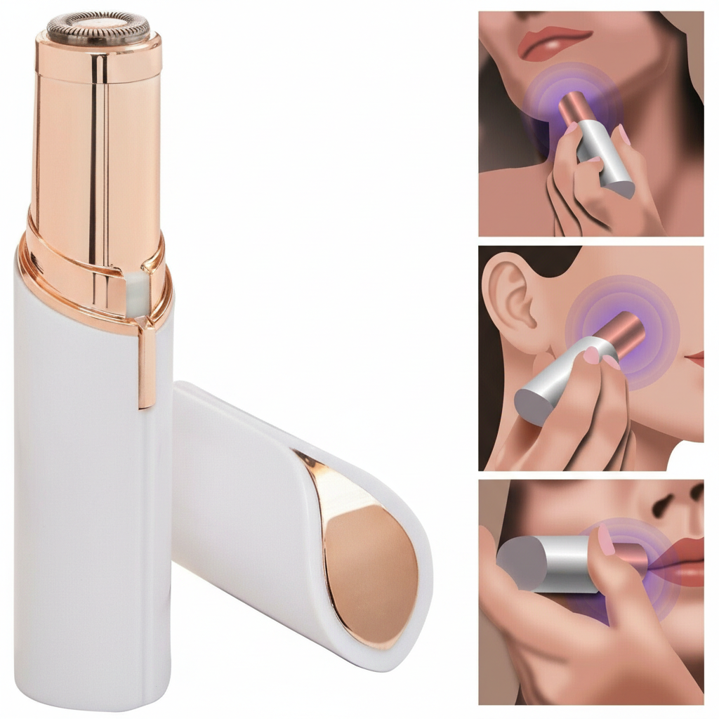 Flawless USB Rechargeable Hair Removal Device – 18K Gold Plated Painless Trimmer
